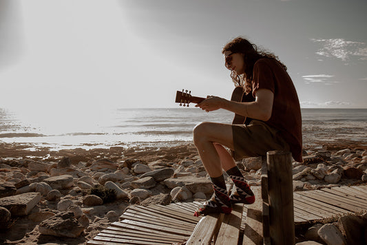 Jono wearing Zulu socks by Wataka