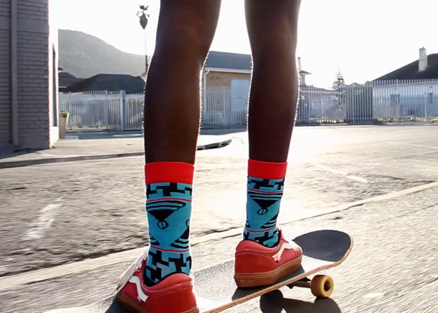 Basotho Blue Socks